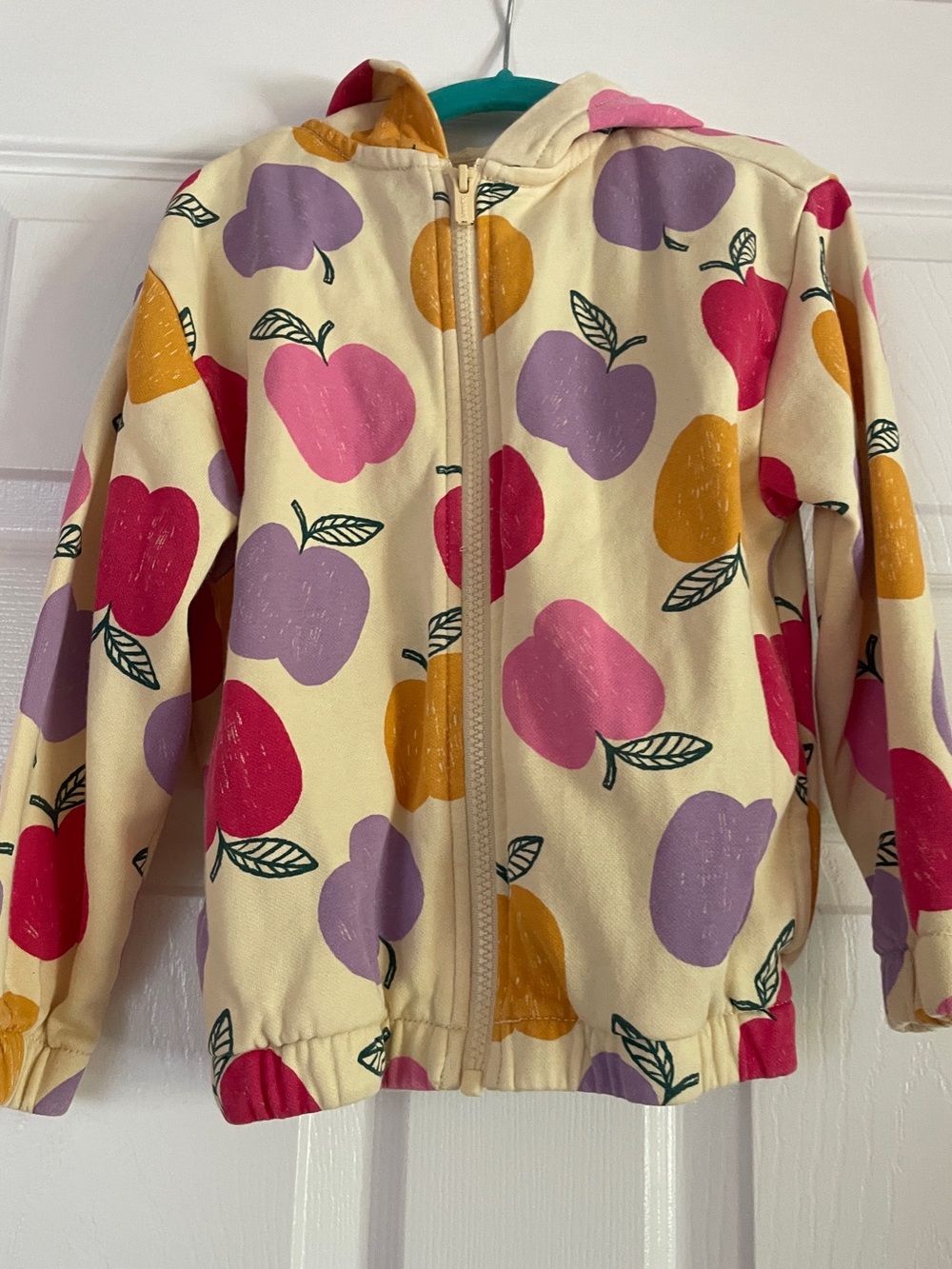 Old Navy apple sweatshirt with zip - 5T